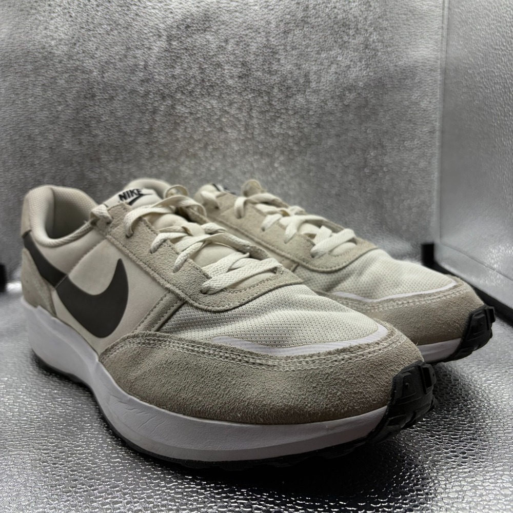 Size 13 Nike Waffle Debut White Black Mens Athletic‎ Sneaker Shoes FJ4195-100